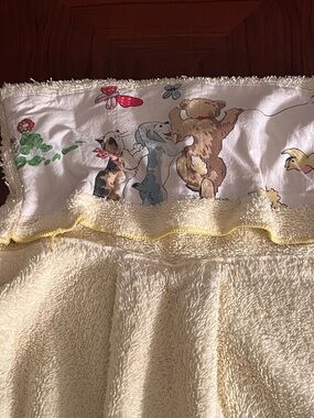 jcpenney Vintage toddler Hooded bath towel with fun animal prints